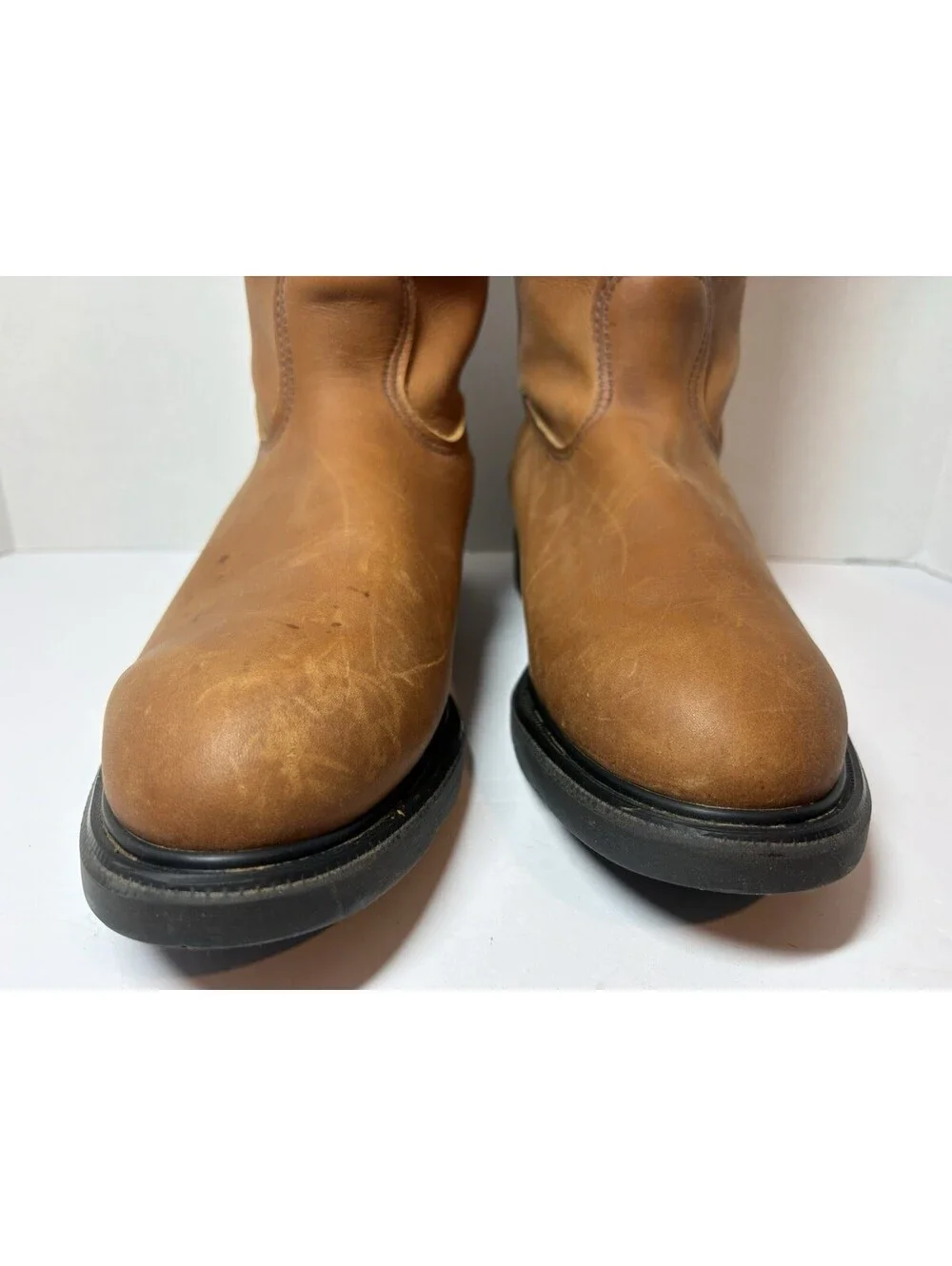 Red Wing 1105 Pecos Men’s Size 13 EE Brown Leather Soft Toe Pull On Work Boots.